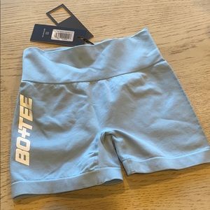 BO+TEE workout shorts, brand new w tags, size S